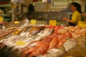 Markthalle Palma, Angebote an Fisch und Meeresfrüchten